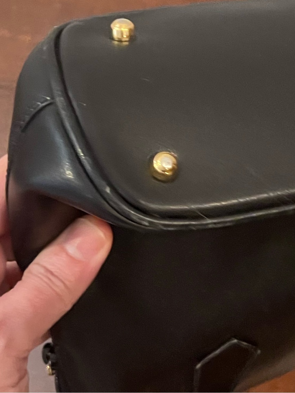 Gucci black bag with bamboo handles - Picture 5 of 16